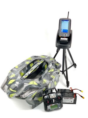 Toslon XBoat 3D Space Camo with TF740 Fishfinder GPS Autopilot